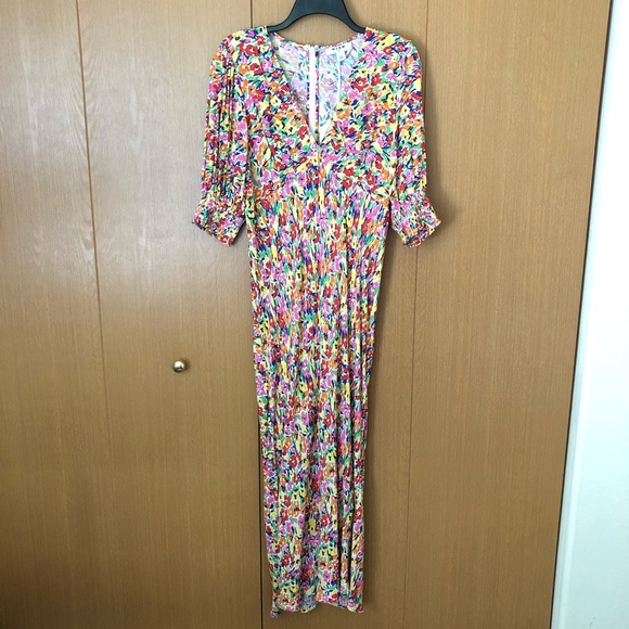 Rixo Floral Puff Sleeve Dress NWT Sz 8 - Picture 3 of 5